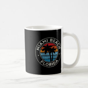 Caneca De Café Miami Beach Florida Fl Vintage Graphic Retro 70s