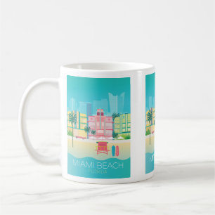 Caneca De Café Miami Beach Mug