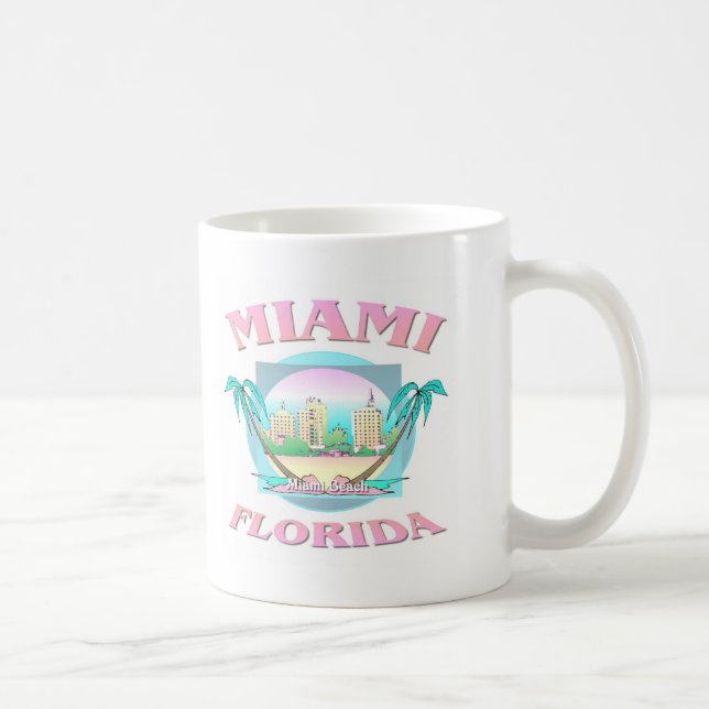 Caneca De Café Miami Florida (Direita)