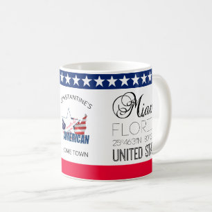 Caneca De Café Miami, Florida, Estados Unidos elegante