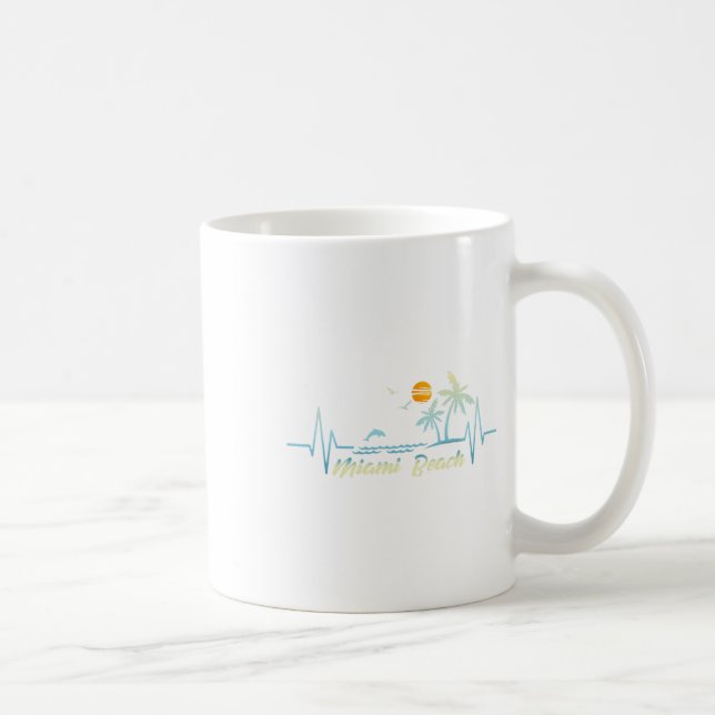 Caneca De Café Miami Florida Souvenir Spring Break Beach (Direita)