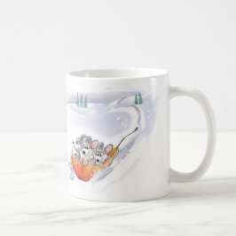 Caneca De Café Mic, Mac e Moe's Winter Holiday Landscape Mug