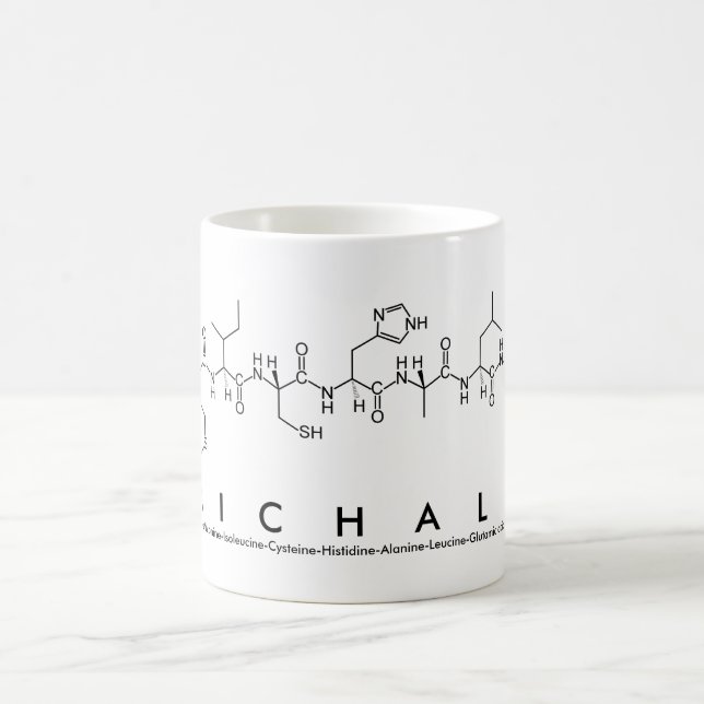 Caneca De Café Michale peptide name mug (Centro)