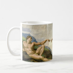 Caneca De Café Michelangelo Criação de Adam Art