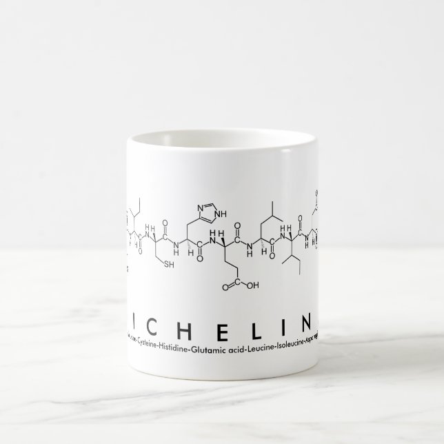 Caneca De Café Michelina peptide nome mug (Centro)
