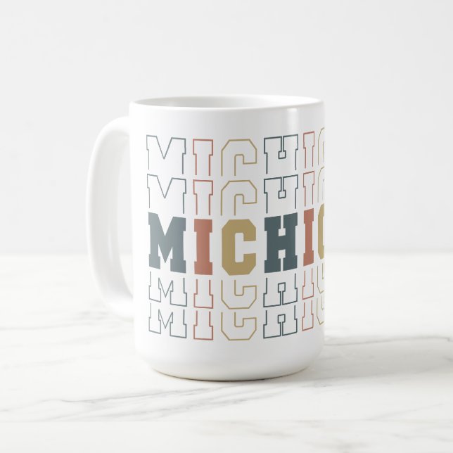 Caneca De Café Michigan (Frente Esquerda)
