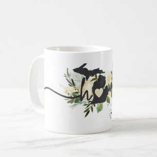 Caneca De Café Michigan Estado Personalizado Sua Cidade Natal Rús