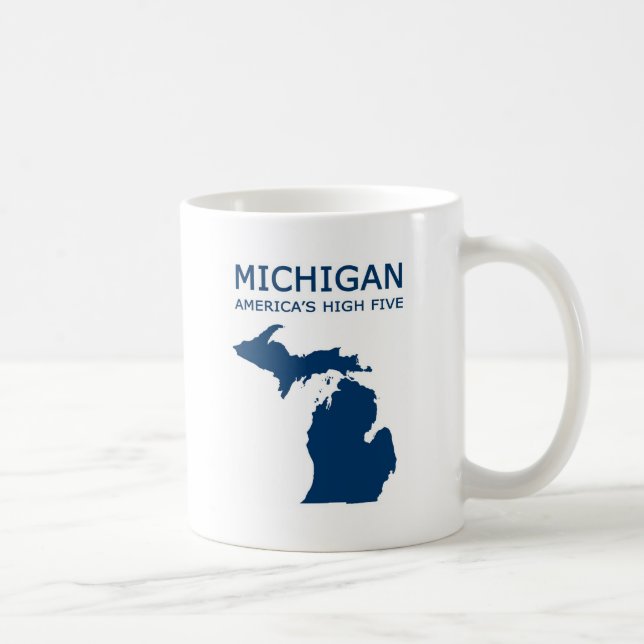 Caneca De Café Michigan. Os cinco altos de América (Direita)