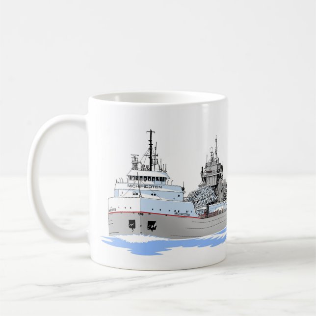 Caneca De Café Michipicoten cargueiro dos Lagos excelentes (Esquerda)