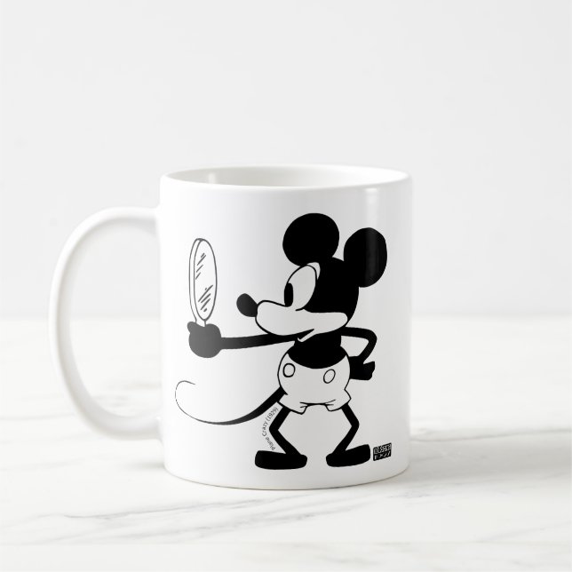 Caneca De Café Mickey - Looking in the Mirror (Plane Crazy, 1929) (Esquerda)