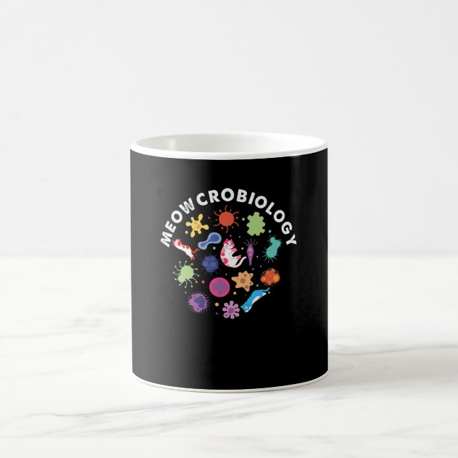 Caneca De Café Microbiologia Gatos Engraçados Amam Mulheres (Centro)