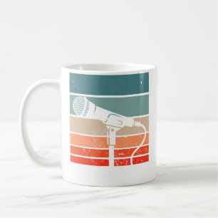 Caneca De Café Microfone de Bar de Karaokê Cantando Música de Fes