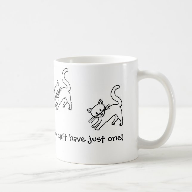 Caneca De Café Microplaquetas do gato (Direita)