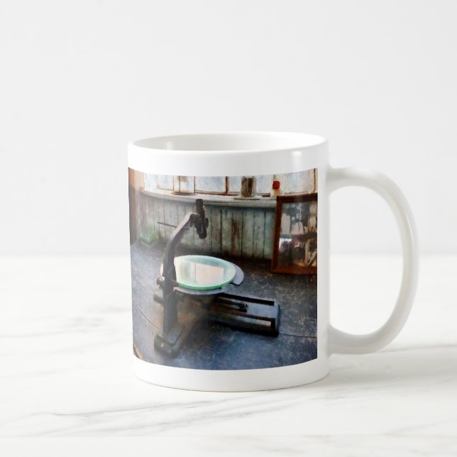 Caneca De Café Microscópio Antigo (Direita)