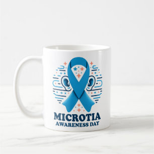 Caneca De Café Microtia Consciência Dia Nacional Fita Azul