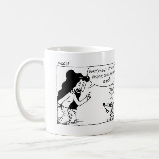 Caneca De Café Midge "Black Friday" Comic Mug (Esquerda)