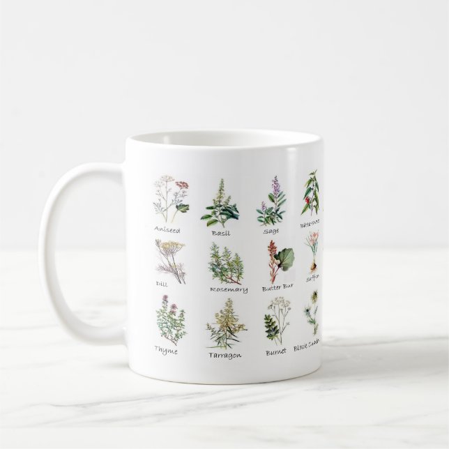 Caneca De Café Mídia de ervas e especiarias (Esquerda)