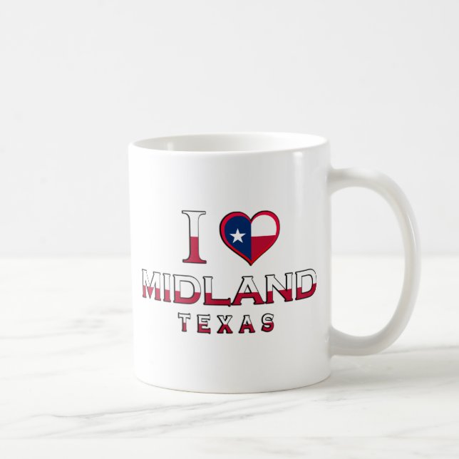 Caneca De Café Midland, Texas (Direita)