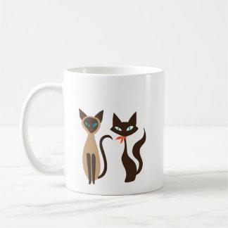 Caneca De Café MidMod Cats