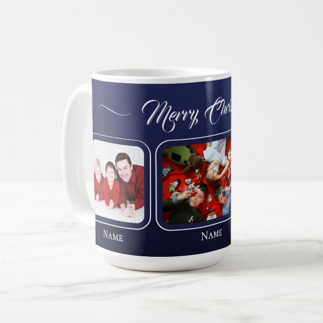 Caneca De Café Midnight Blue Family Mug (Frente Esquerda)