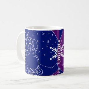Caneca De Café Midnight Snowman