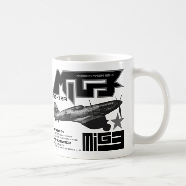 Caneca De Café MiG-3 (Direita)