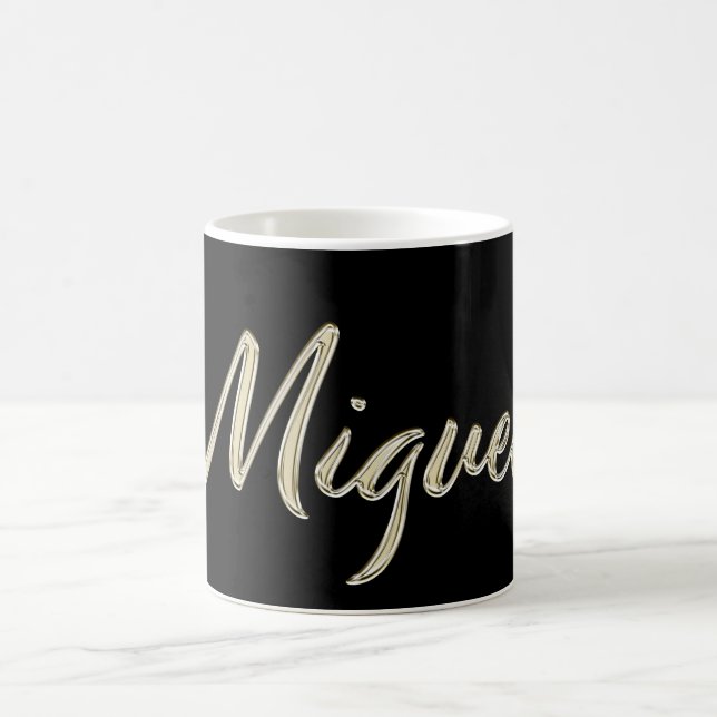 Caneca De Café Miguel Name whitegold Tasse Teetasse Kaffeetasse (Centro)