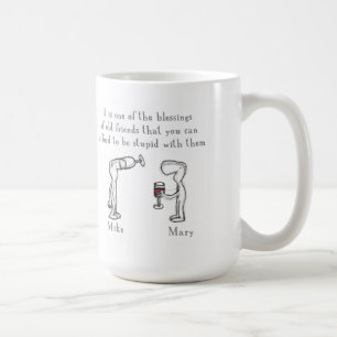 Caneca De Café Mike e Mary