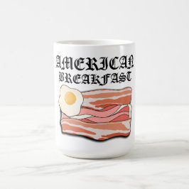 Caneca De Café Mikitiez american café da manhã bacon ovo july pic