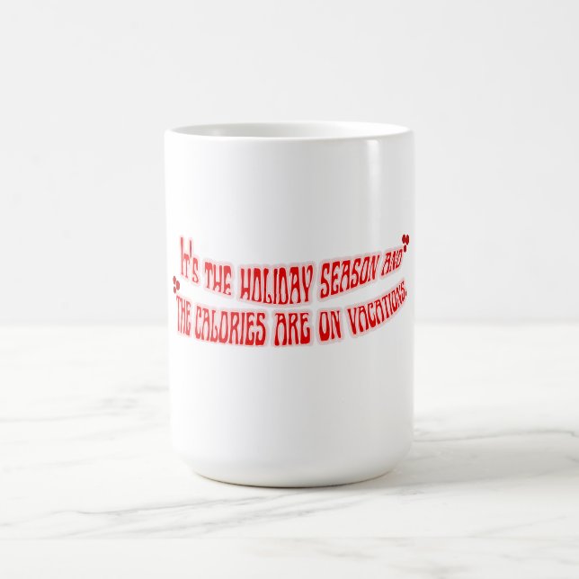 Caneca De Café Mikitiez caloria férias feriado feliz ano novo (Centro)