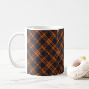 Caneca De Café Mikitiez clássico retro vintage darkblue verificad