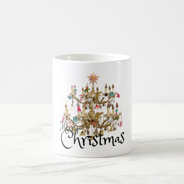 Caneca De Café Mikitiez classicwhitechristmas light jollyholly (Centro)