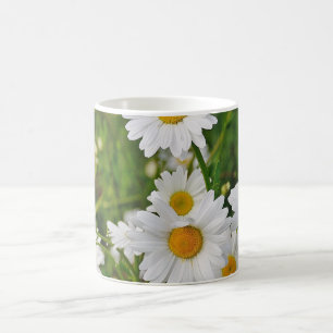 Caneca De Café Mikitiez mini margarida branca vintage
