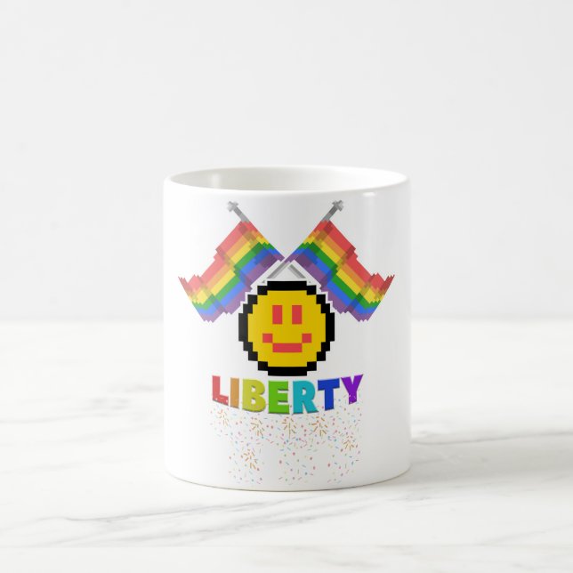 Caneca De Café Mikitiez PE olimpiadas rosquinha do arco-íris lgbt (Centro)