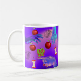 Caneca De Café Mikitiez red skull, tóxica para a maçã vegan, verã