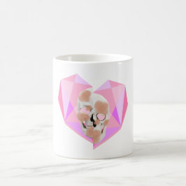 Caneca De Café Mikitiez sonhador crânio tatuagem arco-íris rosa p