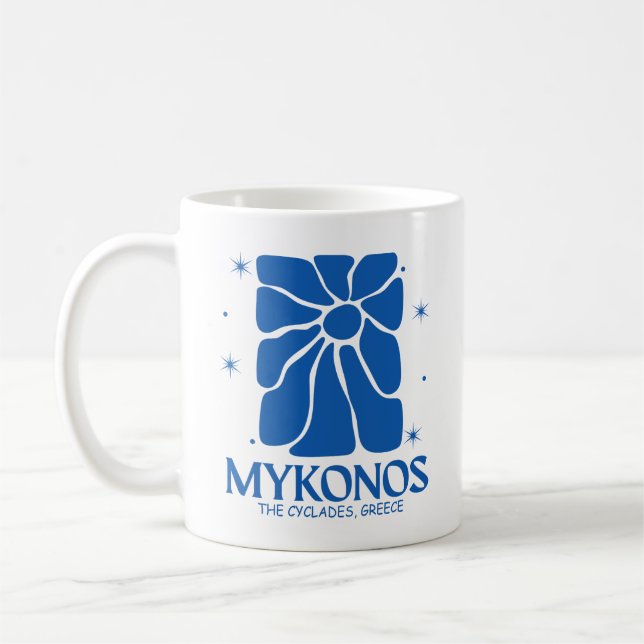 Caneca De Café Mikonos Grécia (Esquerda)