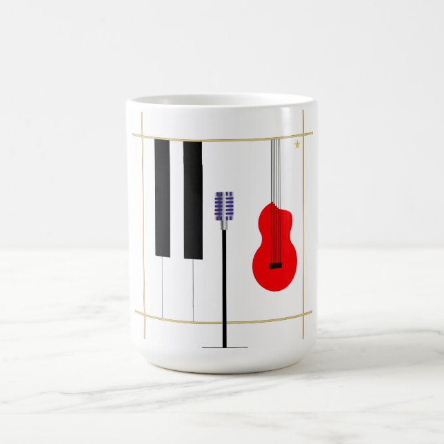 Caneca De Café Mikrofon och Instrument (Centro)