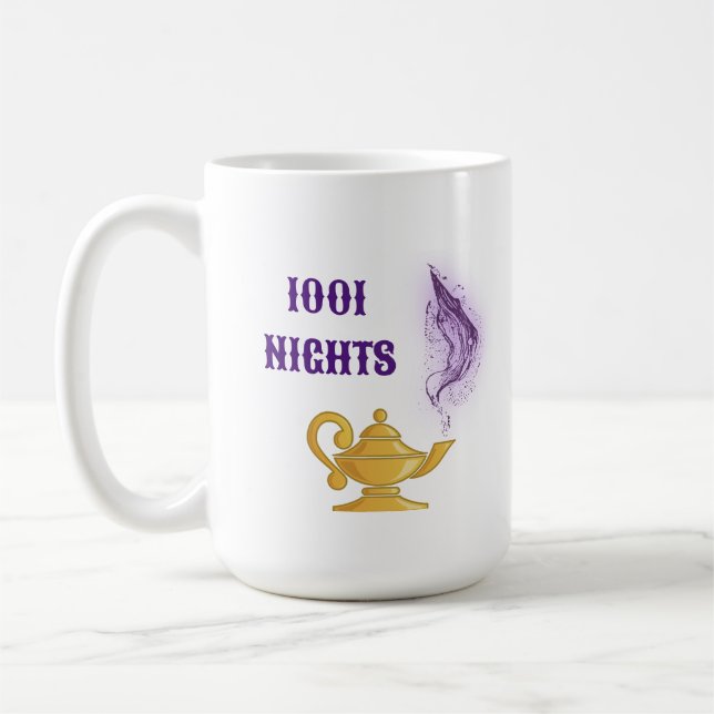 Caneca De Café Mil e uma noites, Aladin Magic Genie (Esquerda)