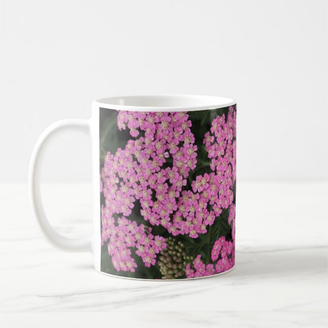 Caneca De Café Mil-folhas Rosa (Esquerda)
