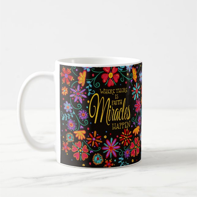 Caneca De Café Milagres acontecem (Esquerda)