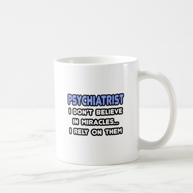 Caneca De Café Milagres e Psiquiatras (Direita)