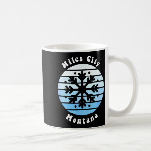 Caneca De Café Miles city montana floco de neve natal inverno