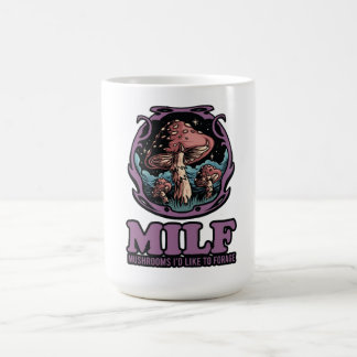 Caneca De Café Milf Cogumelos Que Gostaria De Forrar, Cogumelo En