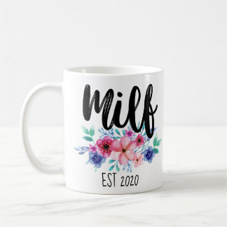 Caneca De Café Milf estabelecido com data personalizada