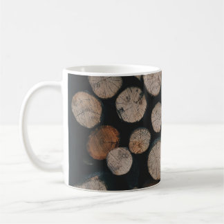Caneca De Café Milha de madeiras de fogo castanho