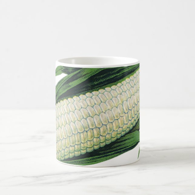 Caneca De Café Milho branco de Comidas de vegetais venenosos no f (Centro)