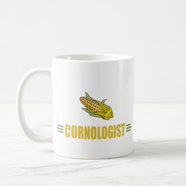 Caneca De Café Milho Engraçado (Esquerda)