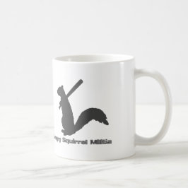 Caneca De Café Milícia irritada do esquilo