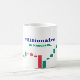Caneca De Café Milionário Em Curso Comerciante De Mata Cerâmica, 